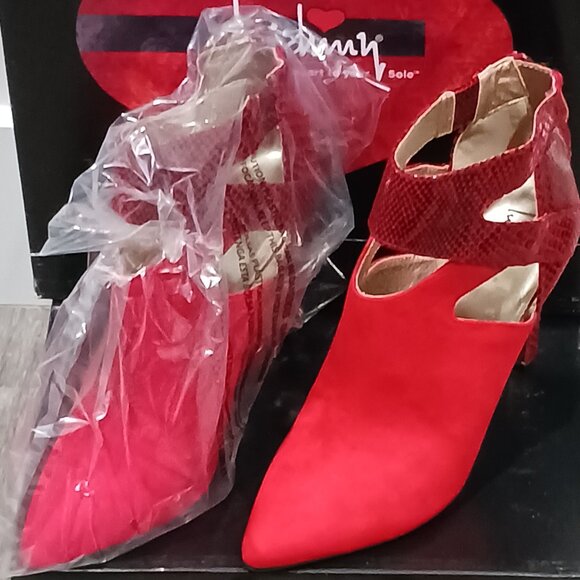 Luichiny Suede and Snake Ankle Boots - Picture 1 of 2